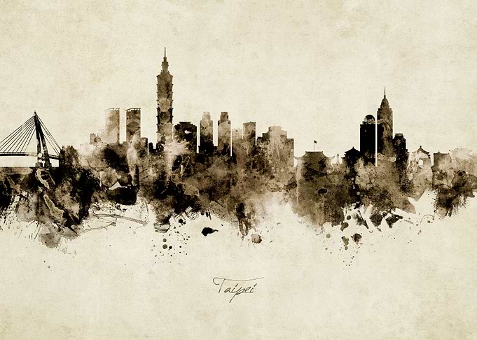 Taipei Taiwan Skyline