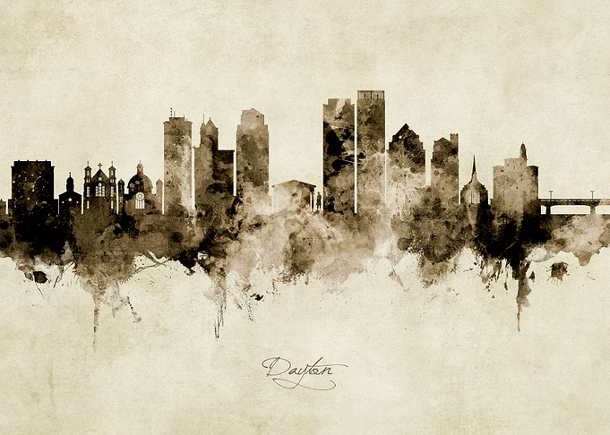 Dayton Ohio Skyline