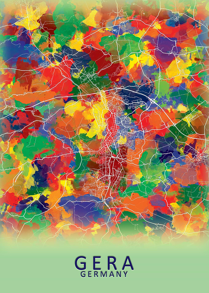 Gera Germany City Map