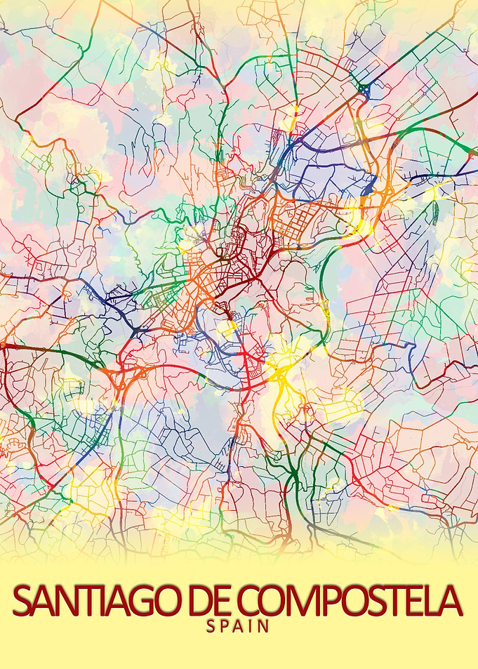 Santiago de Compostela Map