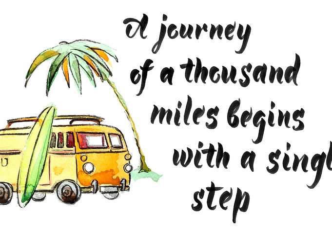Journey of thousand miles