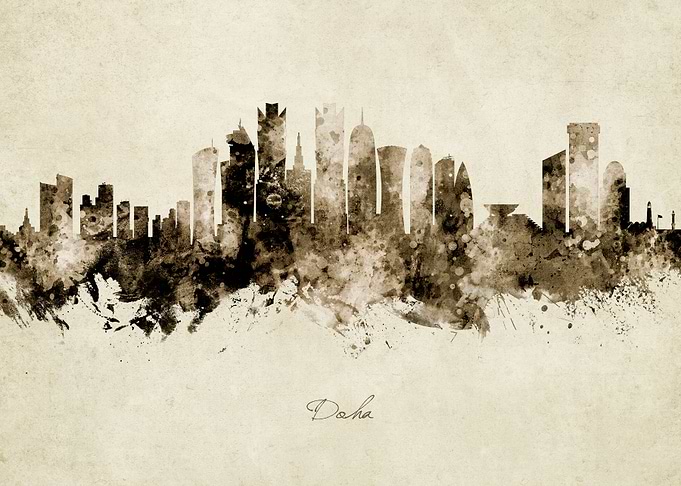 Doha Qatar Skyline