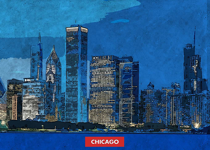 Chicago City Skyline