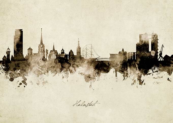 Halmstad Sweden Skyline