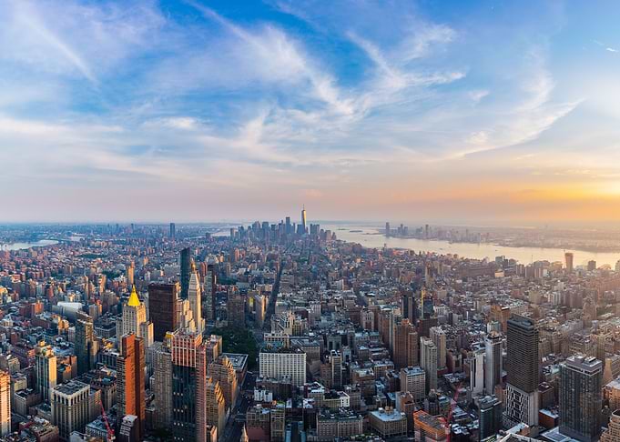 Sunset over Manhattan