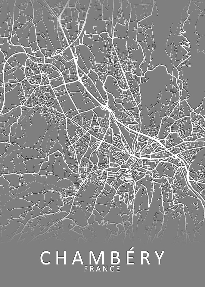 Chambery France City Map