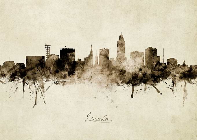 Lincoln Nebraska Skyline