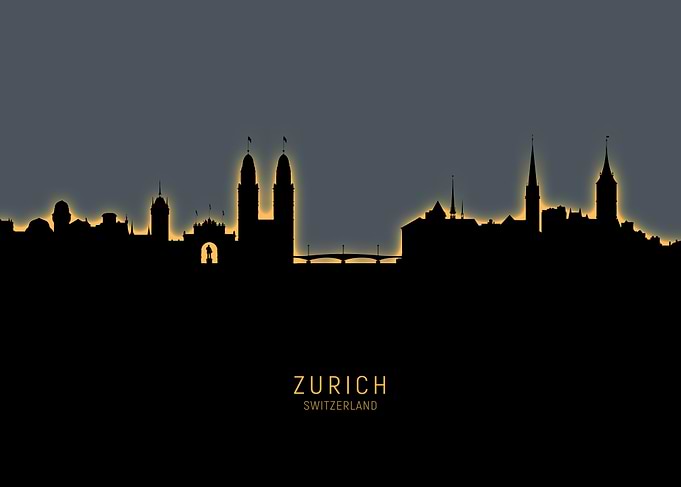 Zurich Switzerland Skyline