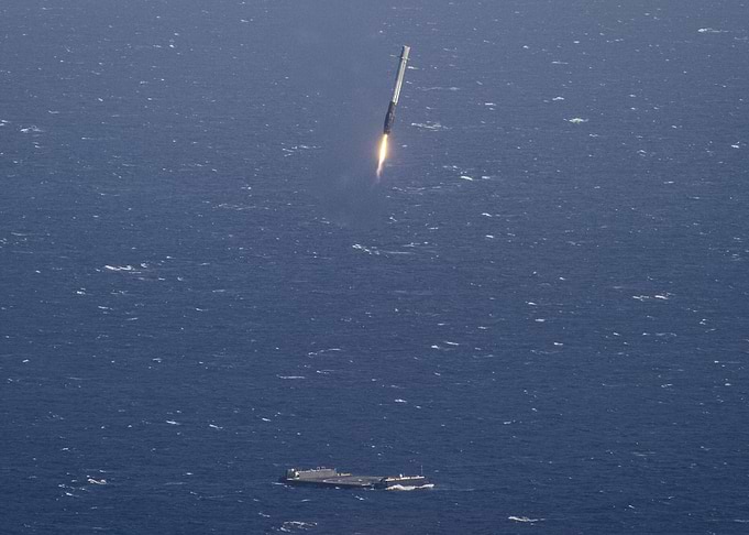 SpaceX Ocean Landing