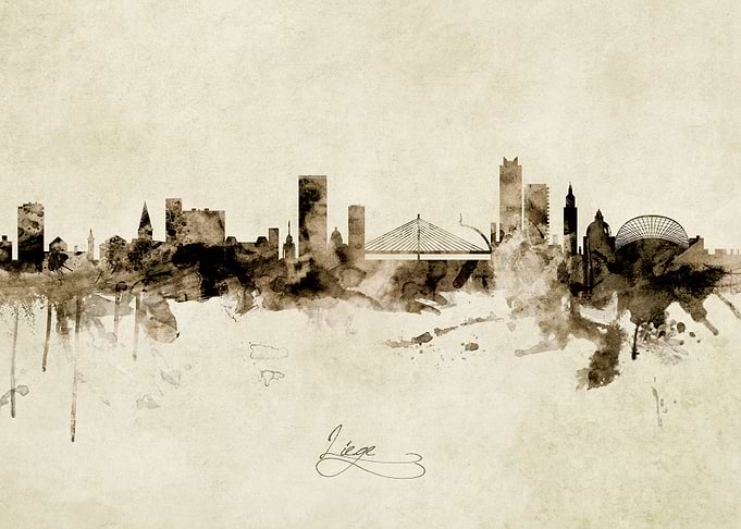 Liege Belgium Skyline