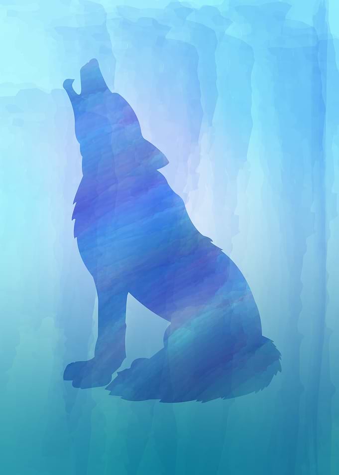 Watercolor Wolf