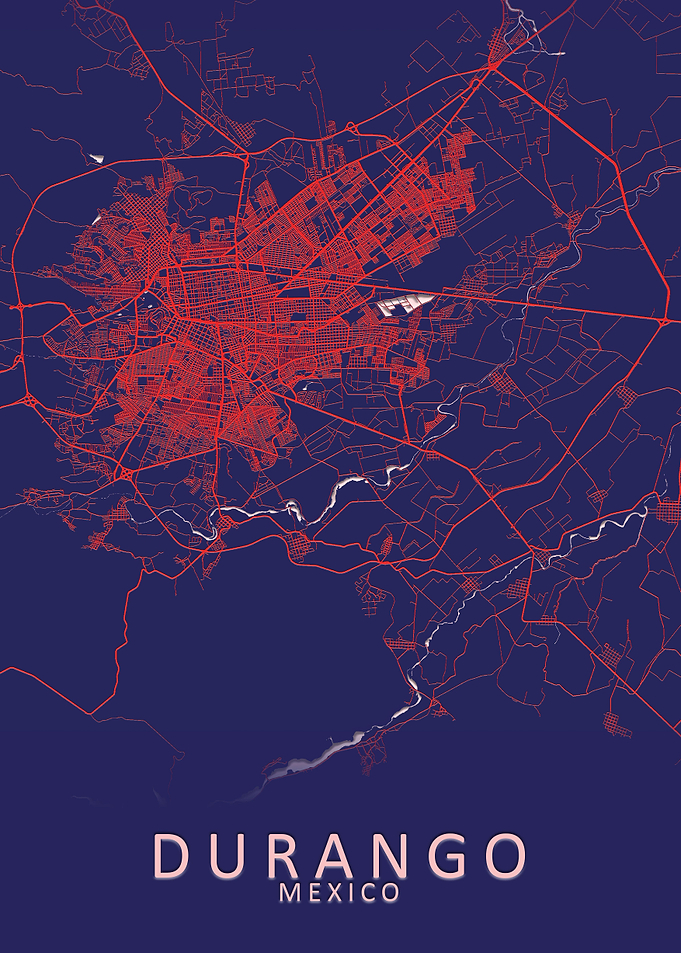 Durango Mexico City Map
