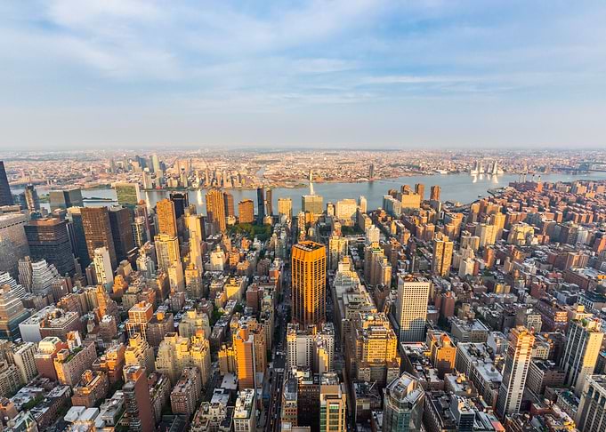 Sunset over Manhattan