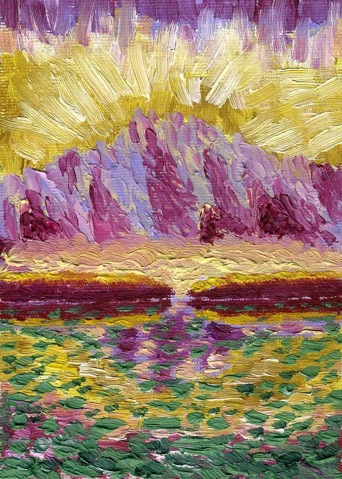 Mountain Lake At Sunrise 2