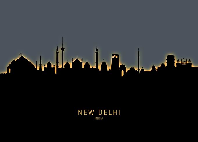 New Delhi India Skyline