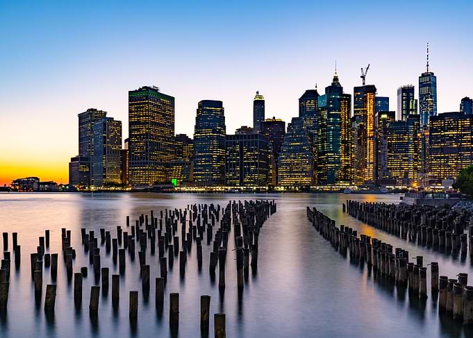 Manhattan at sunset