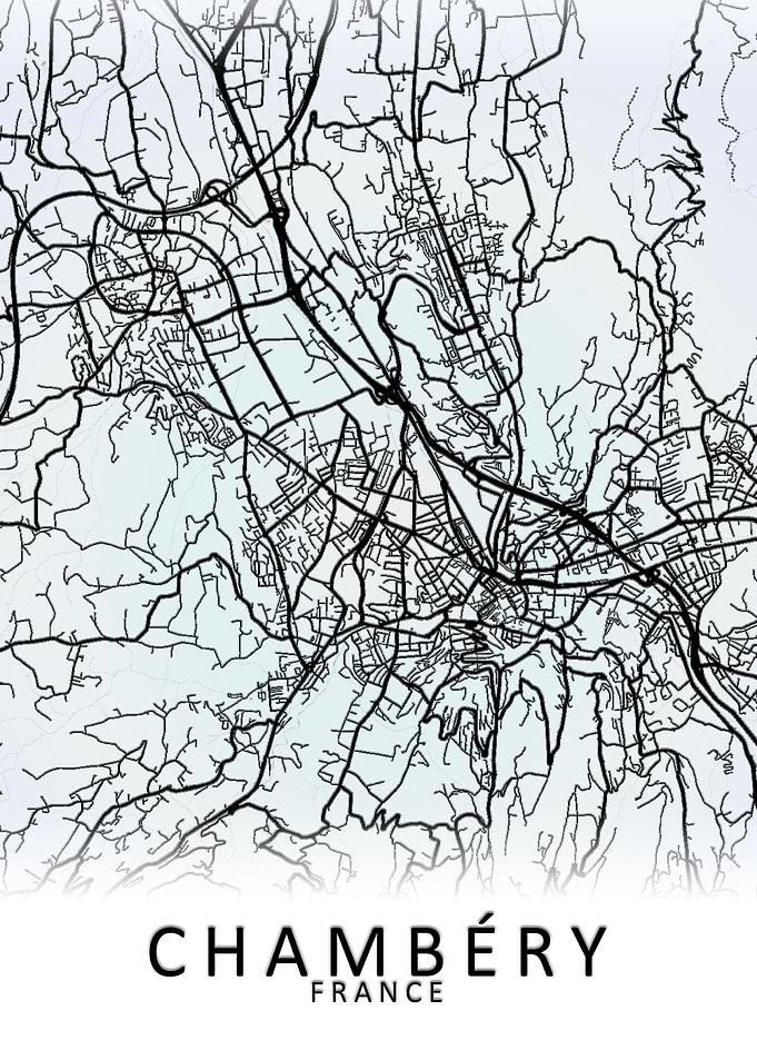 Chambery France City Map