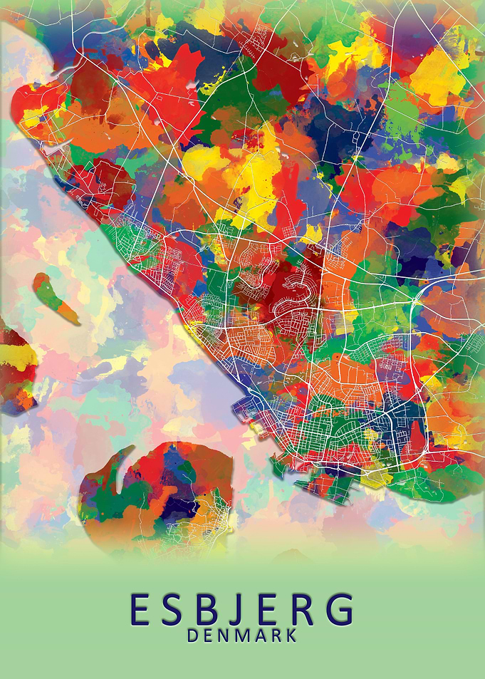 Esbjerg Denmark City Map