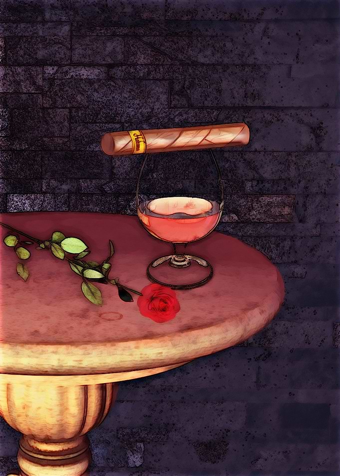 Cognac Cigar Rose