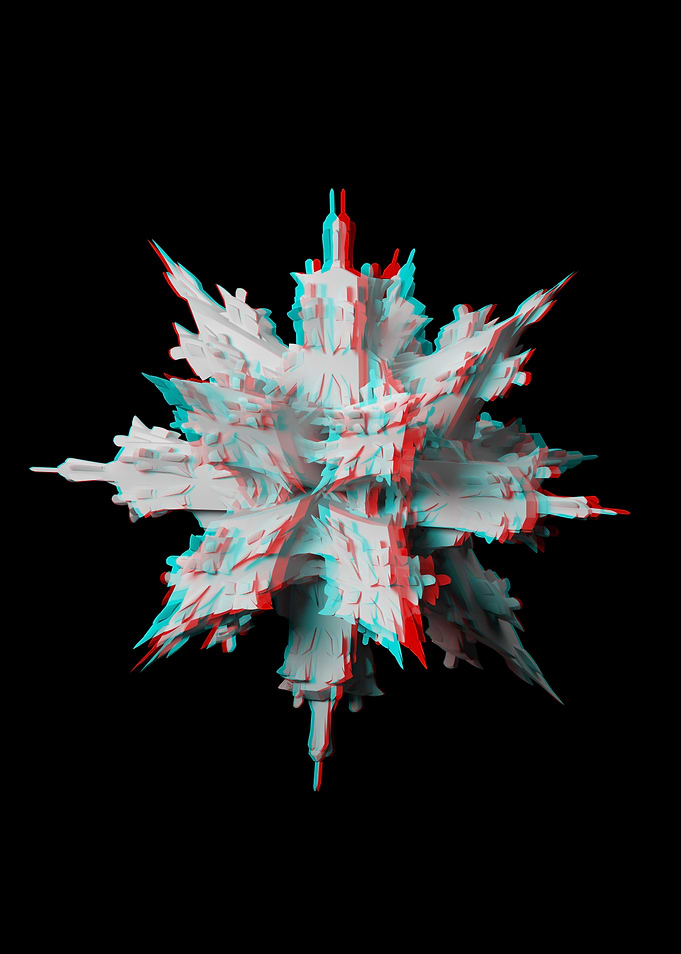 Fractal Anaglyph 06