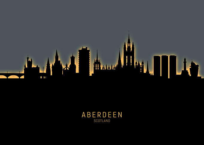 Aberdeen Scotland Skyline