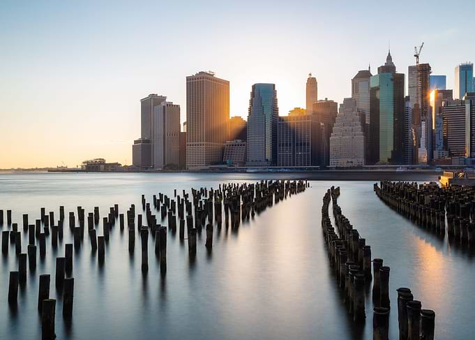 Manhattan at sunset