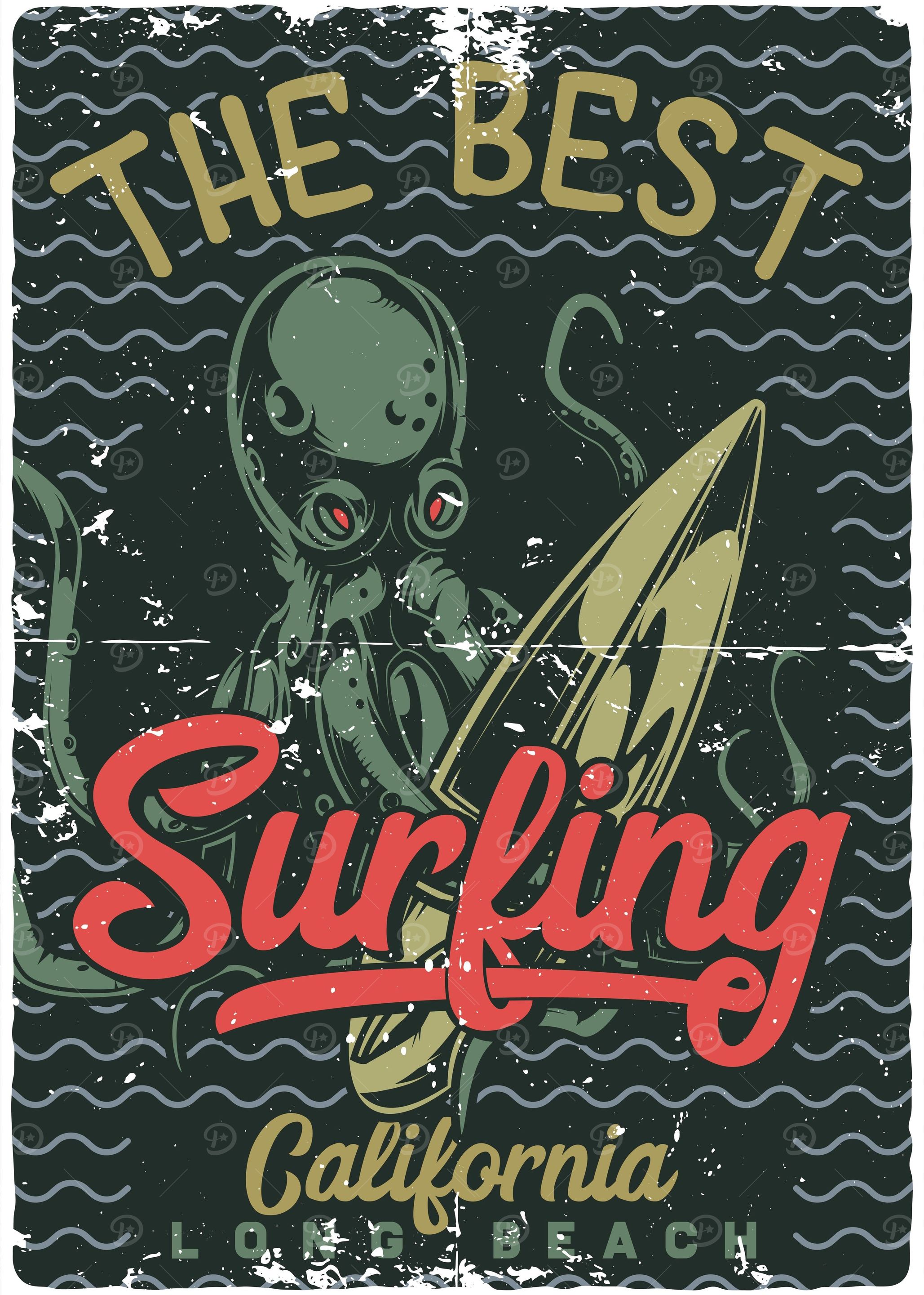 Surfing Octopus 02