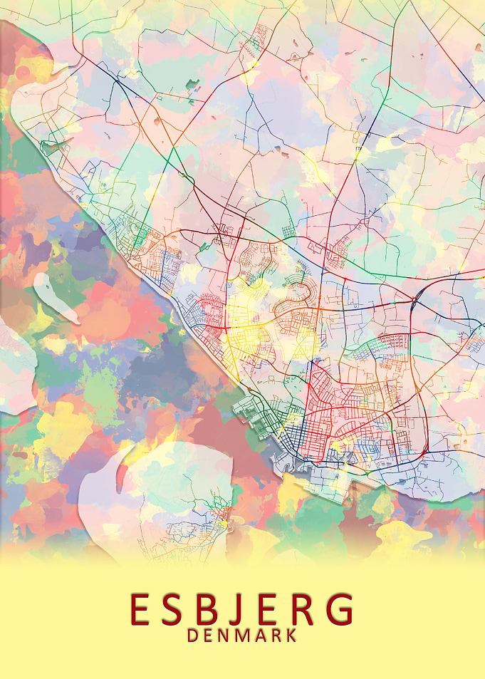 Esbjerg Denmark City Map