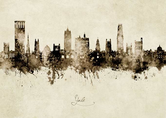 Yale Connecticut Skyline