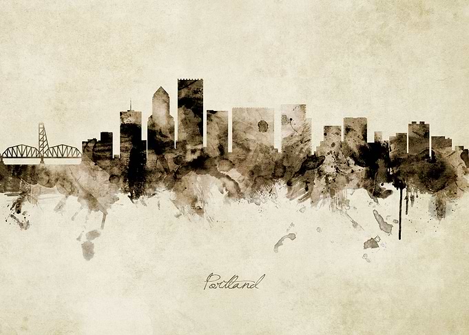 Portland Oregon Skyline
