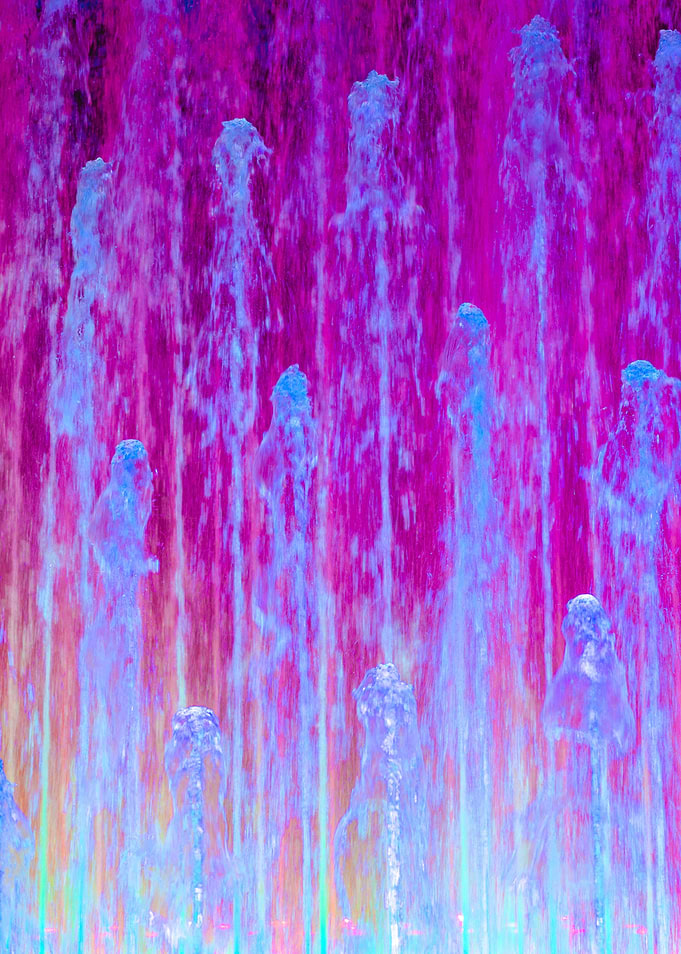 Magenta Cyan jellyfish