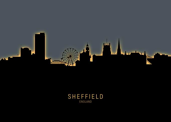 Sheffield England Skyline