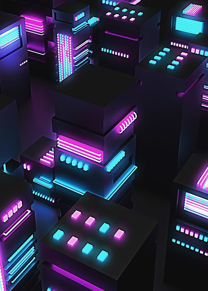 80s Neon city