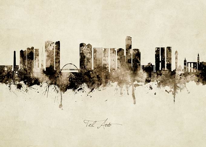Tel Aviv Israel Skyline