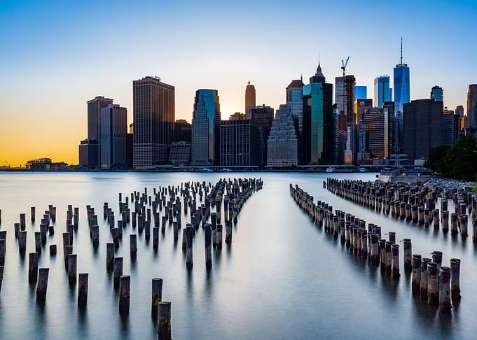 Manhattan at sunset