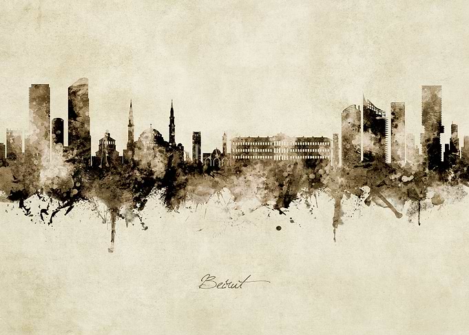 Beirut Lebanon Skyline