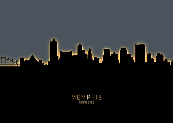 Memphis Tennessee Skyline