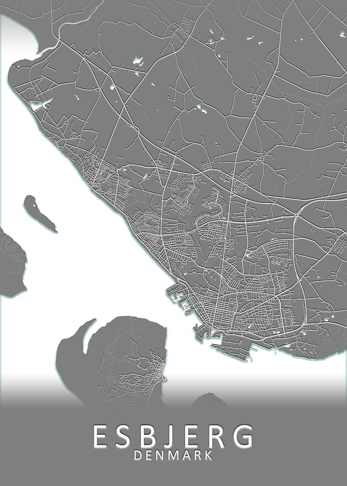 Esbjerg Denmark City Map