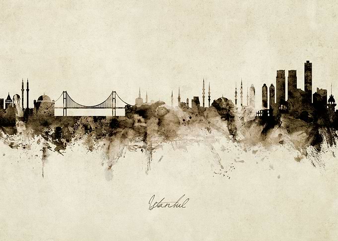 Istanbul Turkey Skyline