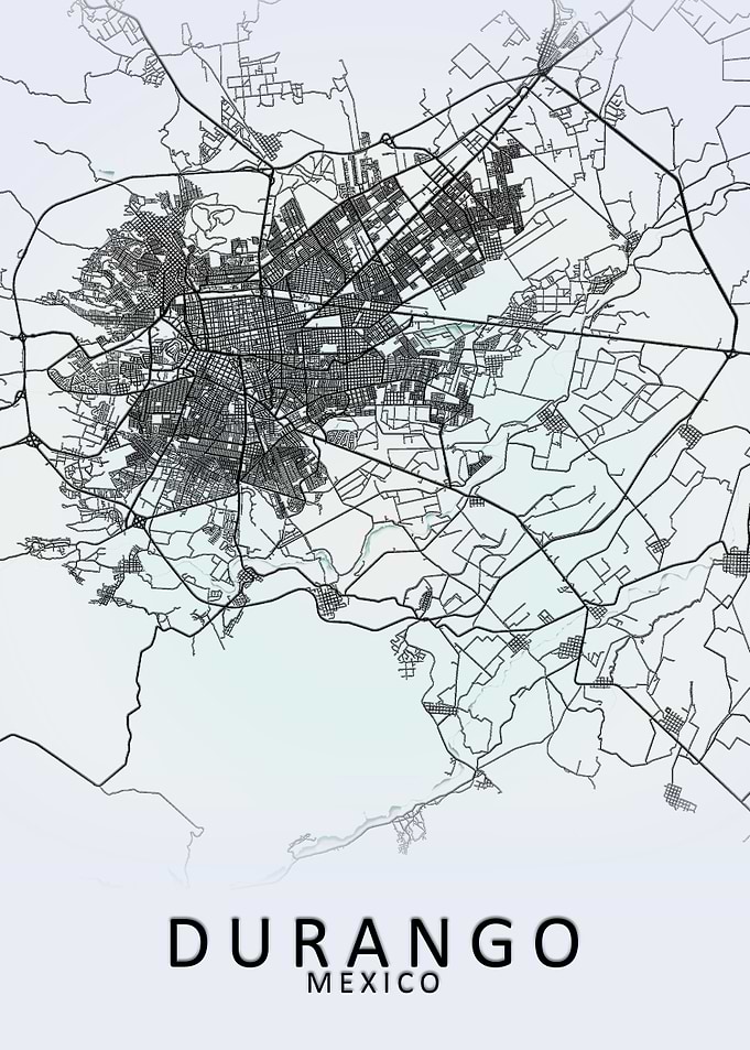 Durango Mexico City Map