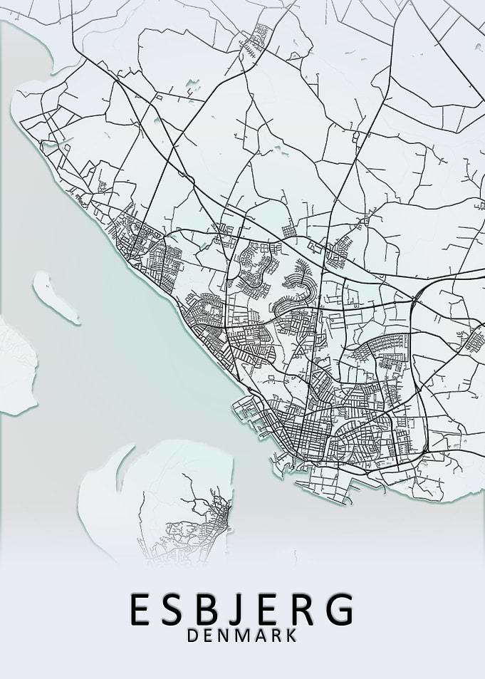 Esbjerg Denmark City Map