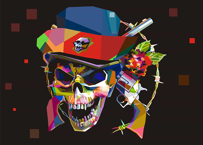 Guns N Roses Skeleton G