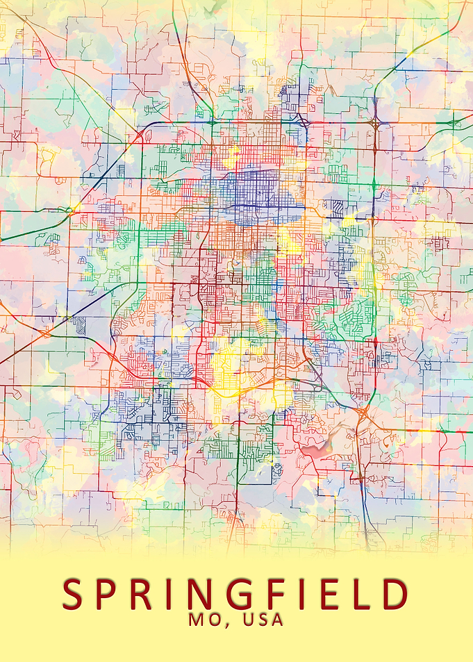 Springfield USA City Map
