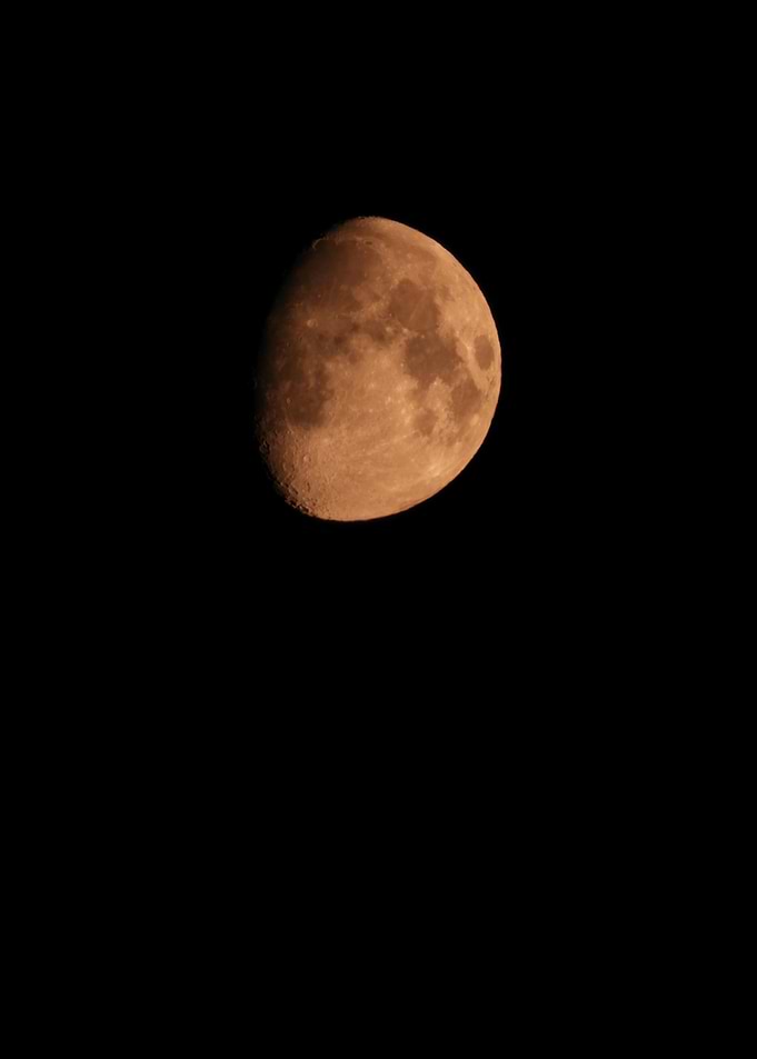 Moon in night sky