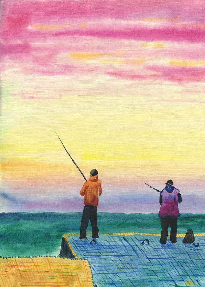 Fishermen At Sea 04