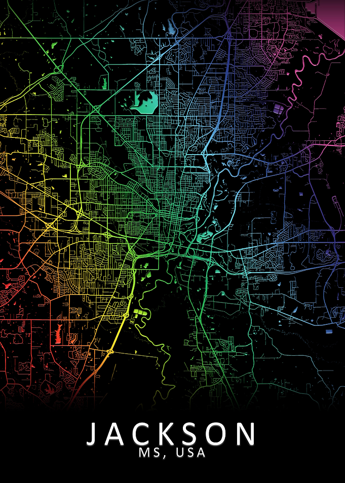 Jackson MS USA City Map