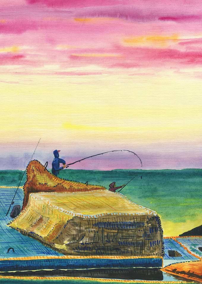 Fishermen At Sea 05