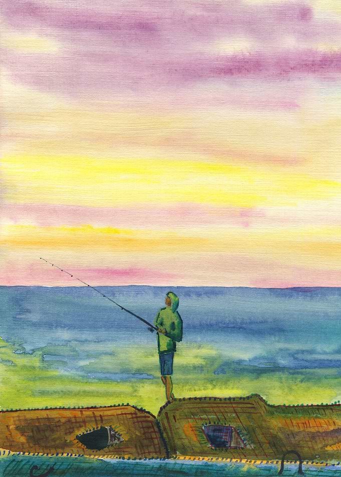 Fisherman At Sea 01