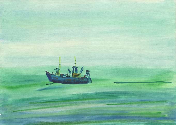 Ship Sailing On The Sea 1