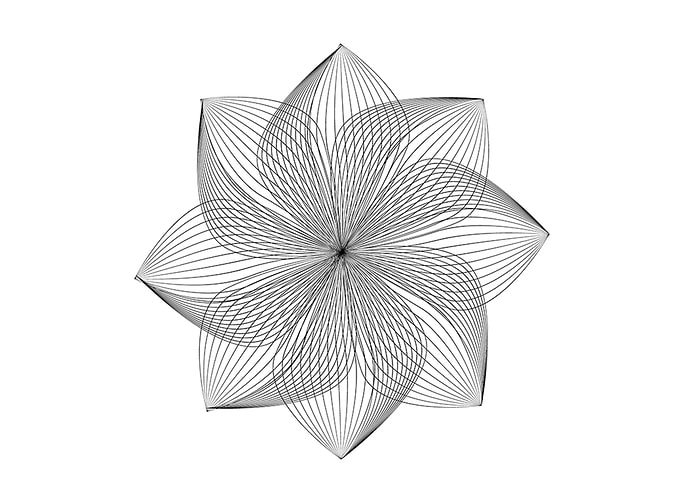 linocut flower